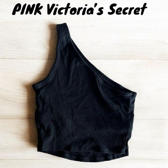 Victoria’s Secret PINK one Shoulder Asymmetrical Crop Top X-Small - Picture 3 of 5